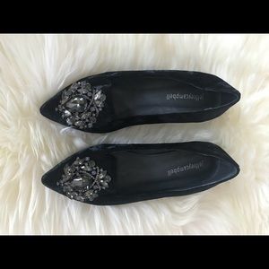 Jeffrey Campbell 5.5 Black Velvet Flats